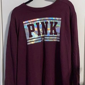 PINK Maroon Sweatshirt